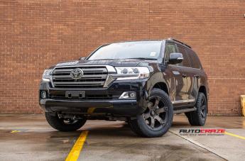 TOYOTA LANDCRUSIER BEAST BLACK   MACHINED WITH DARK TINT